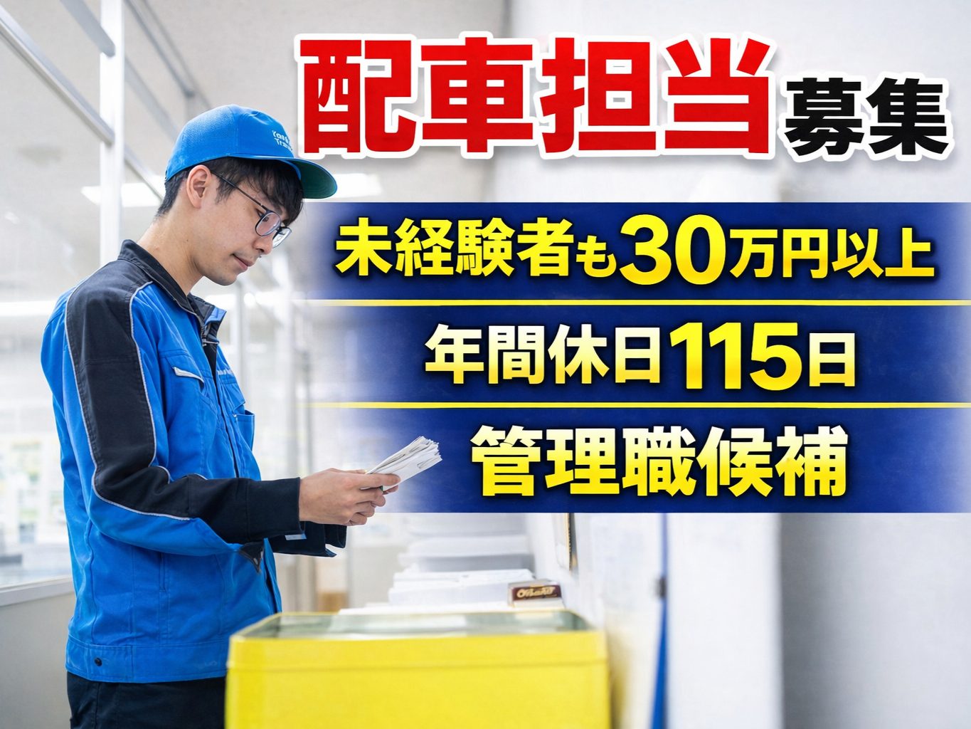 ＜未経験者も30万円以上スタート＞ほぼ土日祝休◆総合職／配車業務
